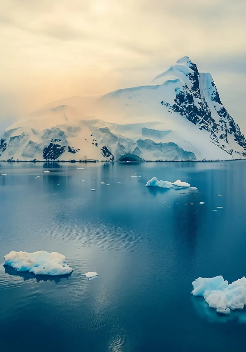 iceberg in mezzo all'oceano poster da PASMING