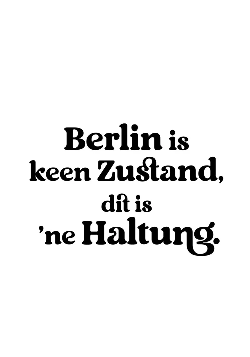 Berlin is keen Zustand dit is ne Haltung pannello forex da treechild