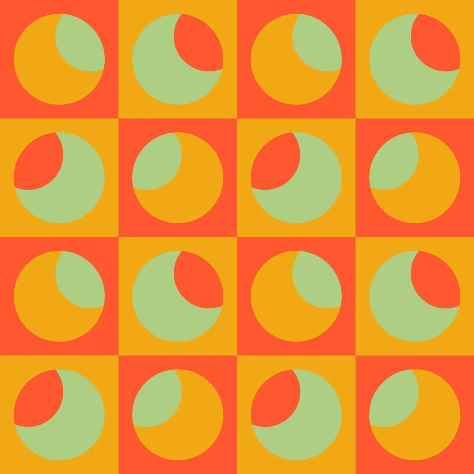 Mid-Century Bright Abstract Design pellicola backlit da good-vibes