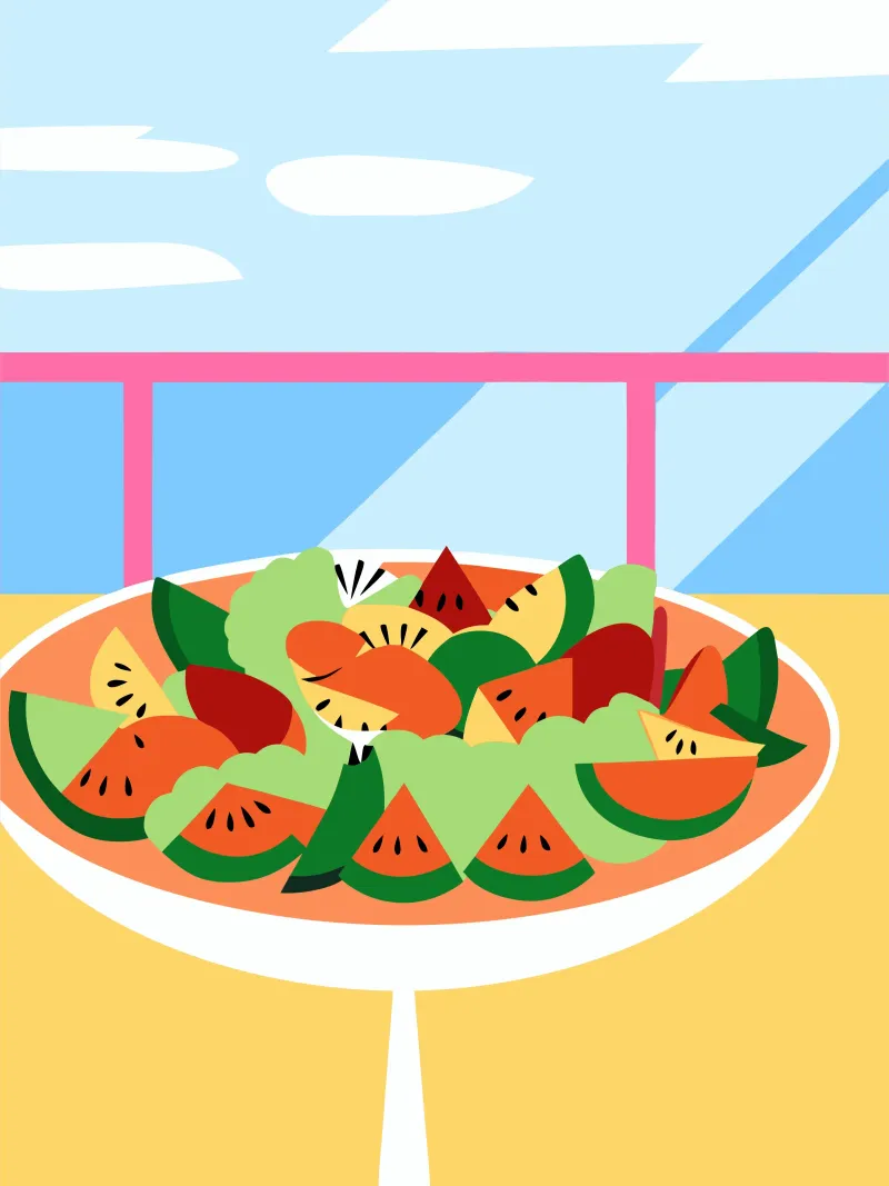 Insalata di frutta fresca poster da OFFICIAL FRUIT & VEGETABLES