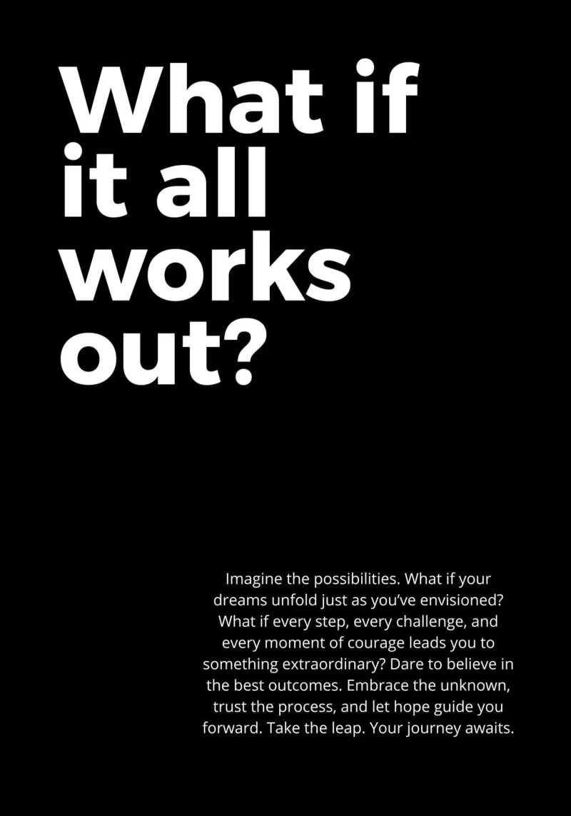 what if it all work out? poster de vintageshop