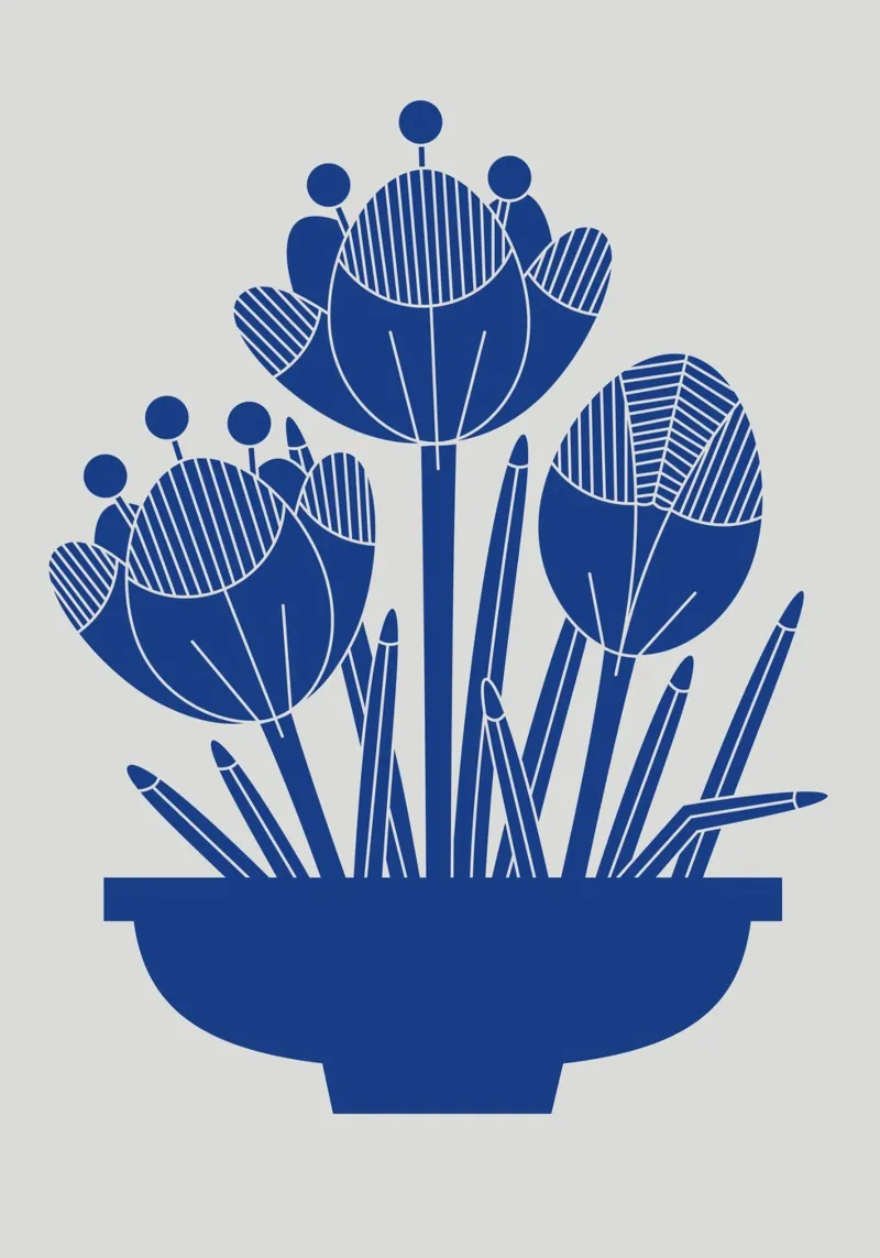 Blue vase no: 2 poster da Lidia Blomgren
