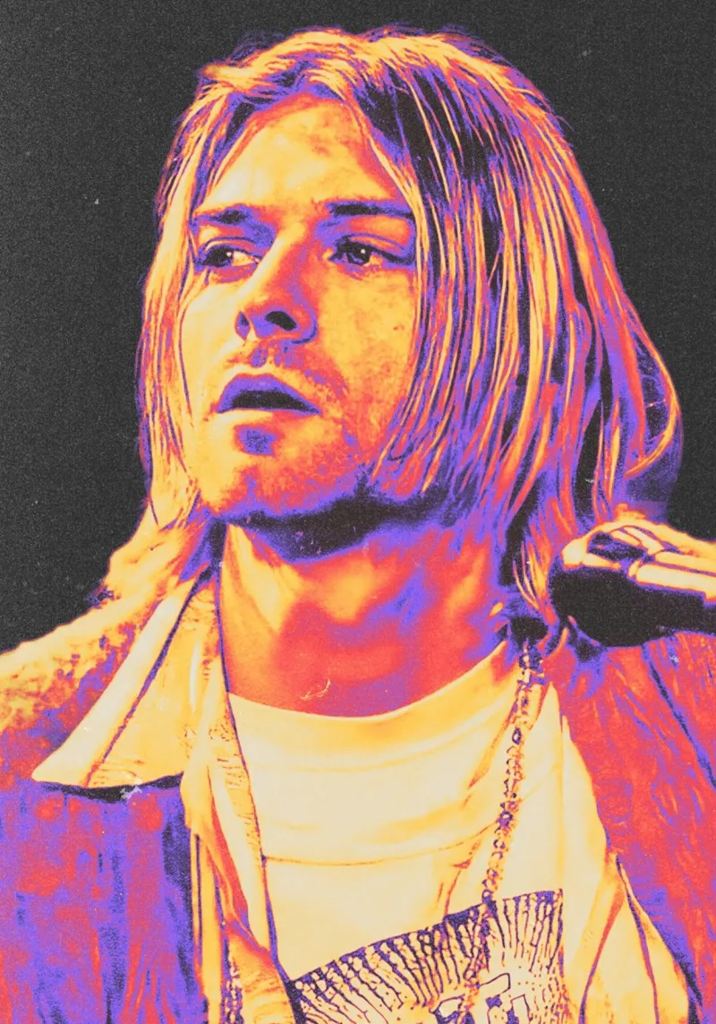 Kurt Cobain alluminio dibond da Limitless Prints