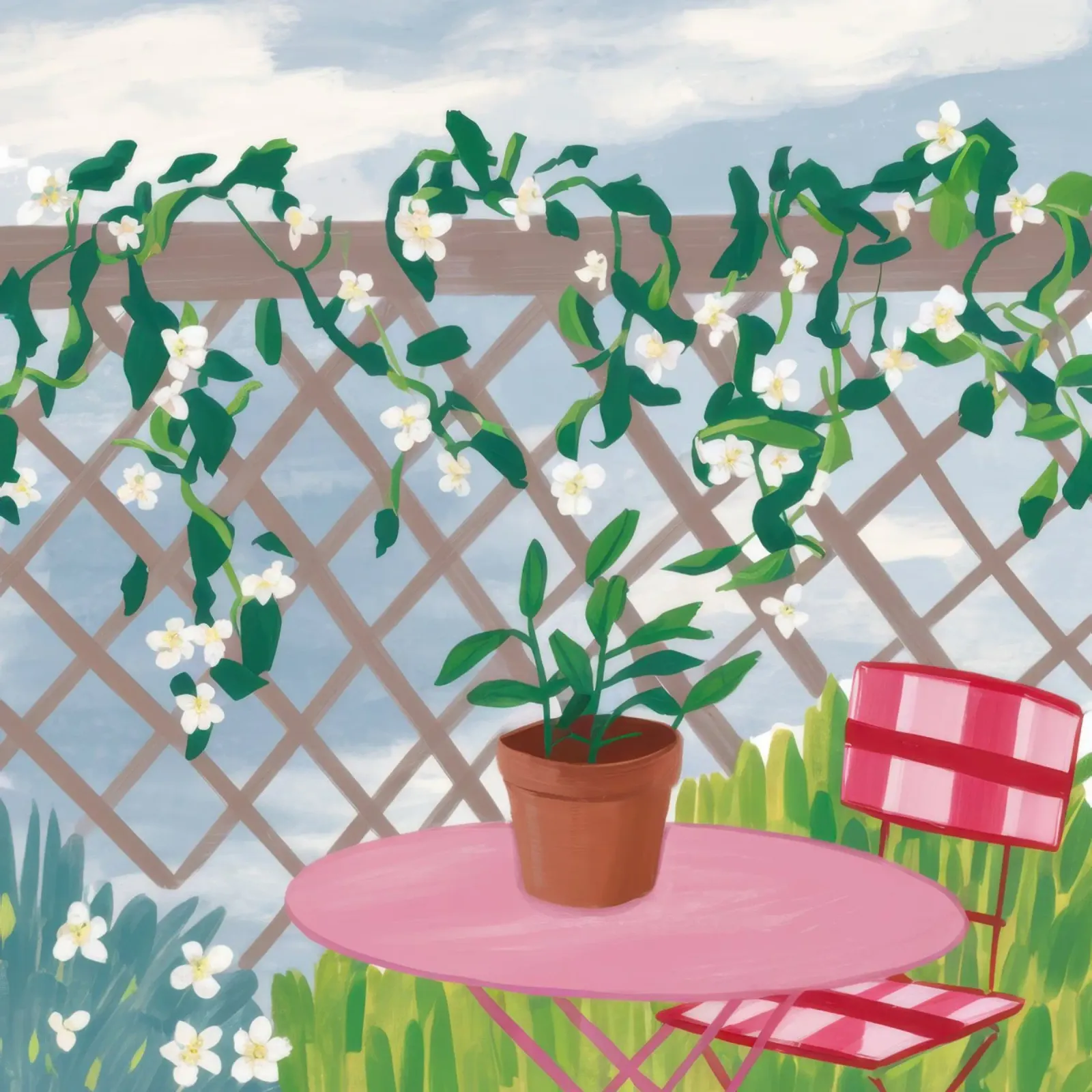 Balcone Giardino Serenità carta hahnemühle da Sun Riser