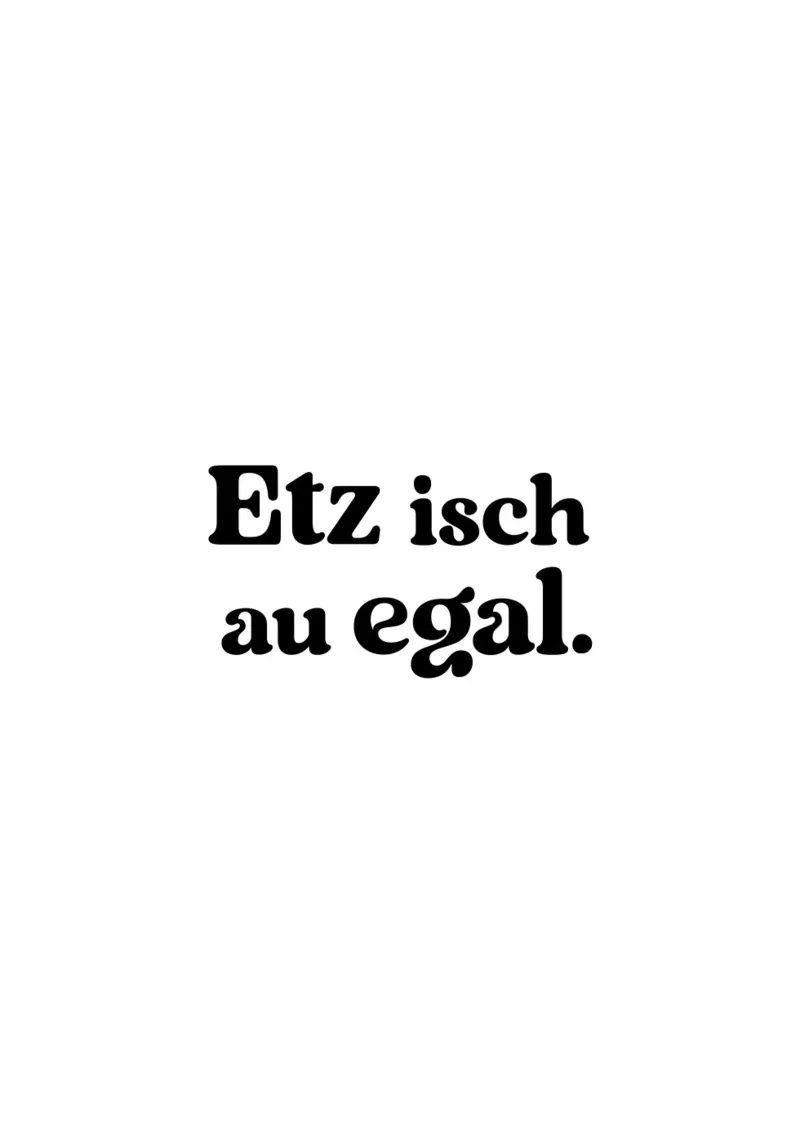 Etz isch au egal plexiglass da treechild