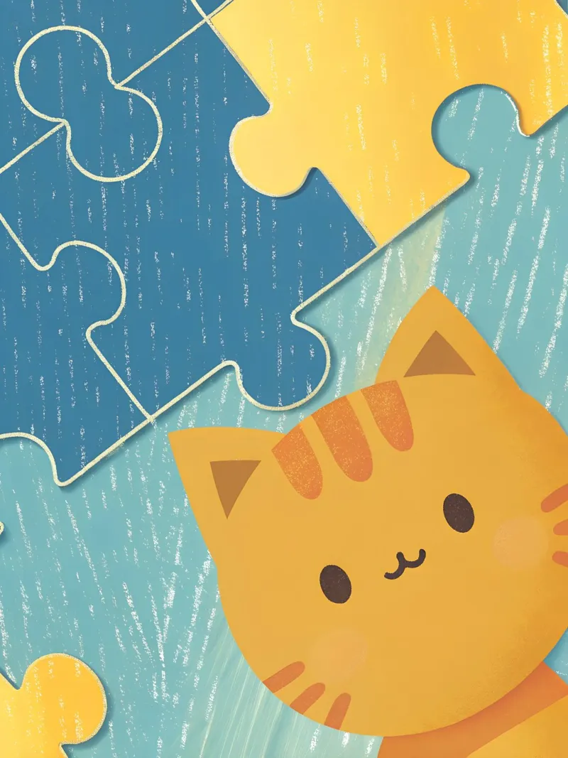 Gatti e puzzle alluminio dibond da LOYAL SHOP