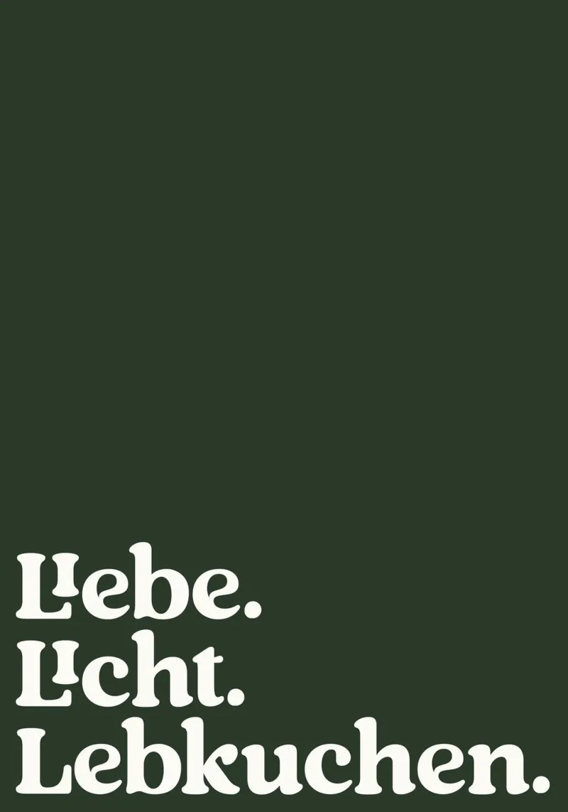 Liebe Licht Lebkuchen plexiglass da treechild