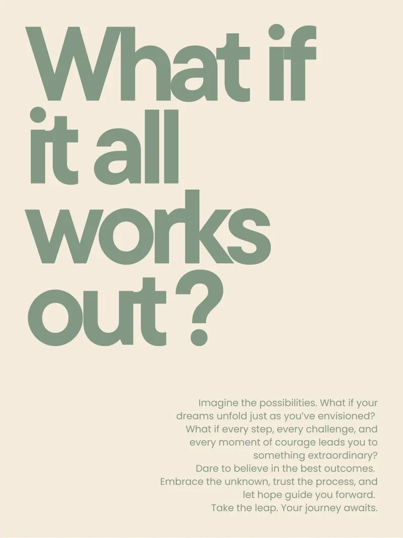 What if it all works out? metacrilato de NoordalLiving