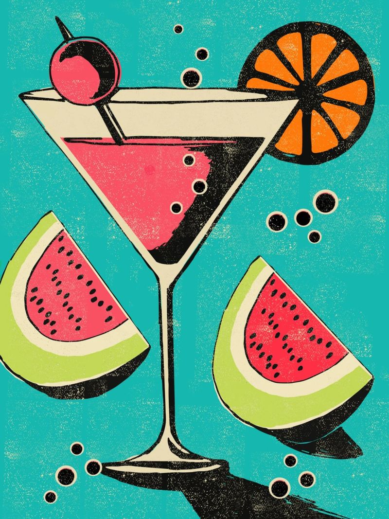 Martini Poster von Rocket68