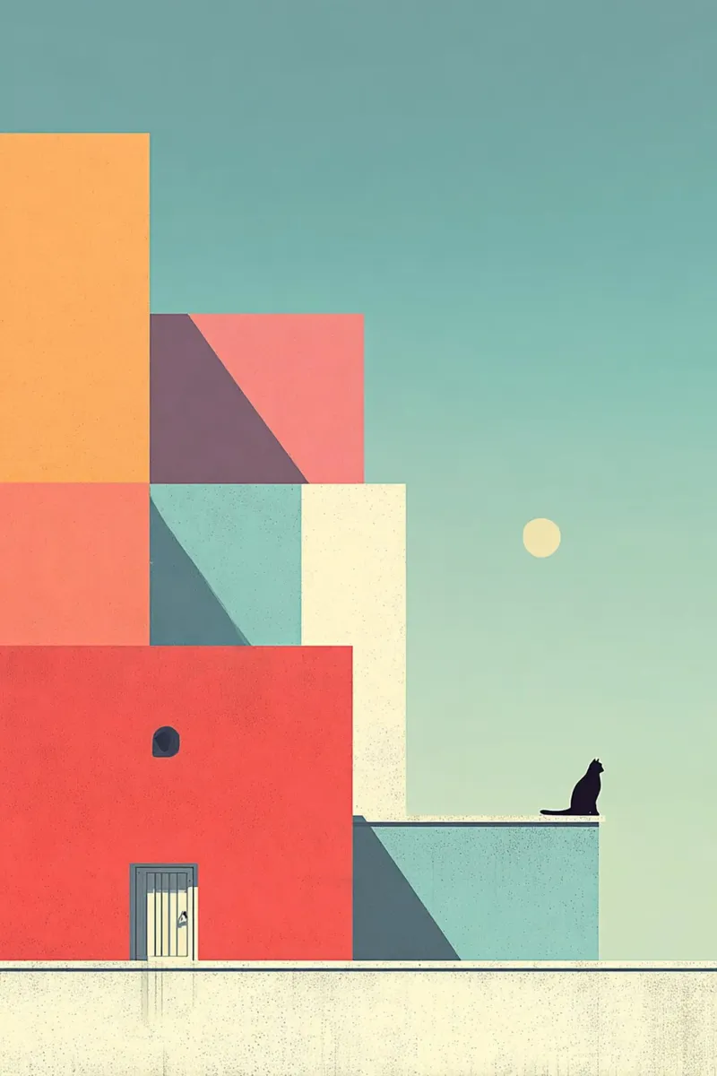 The Rooftop Watcher alluminio dibond da lieblu