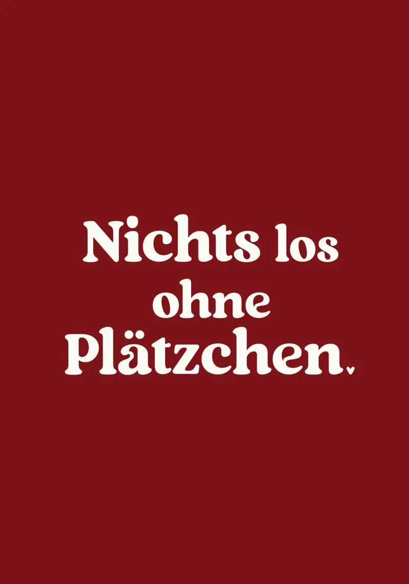 Nichts los ohne Plätzchen (Red) plexiglass da treechild