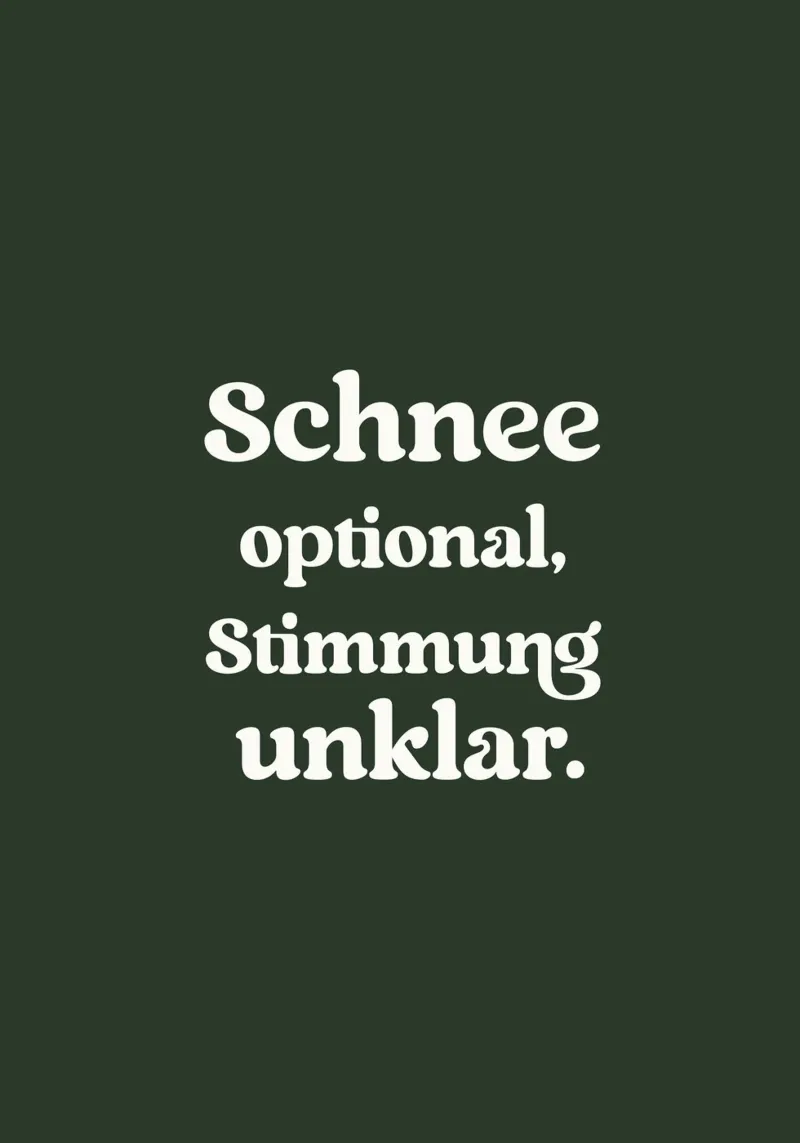 Schnee optional Stimmung unklar alluminio dibond da treechild