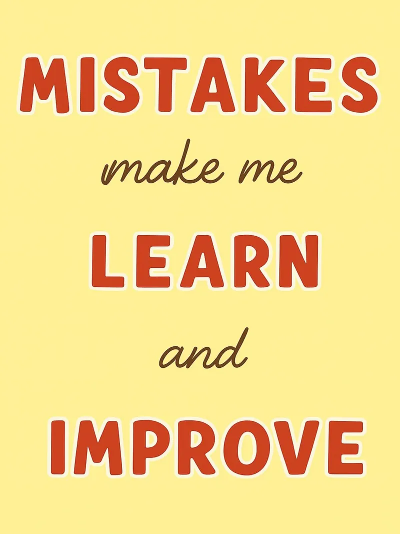 mistakes make me learn and improve canvas by Botania
