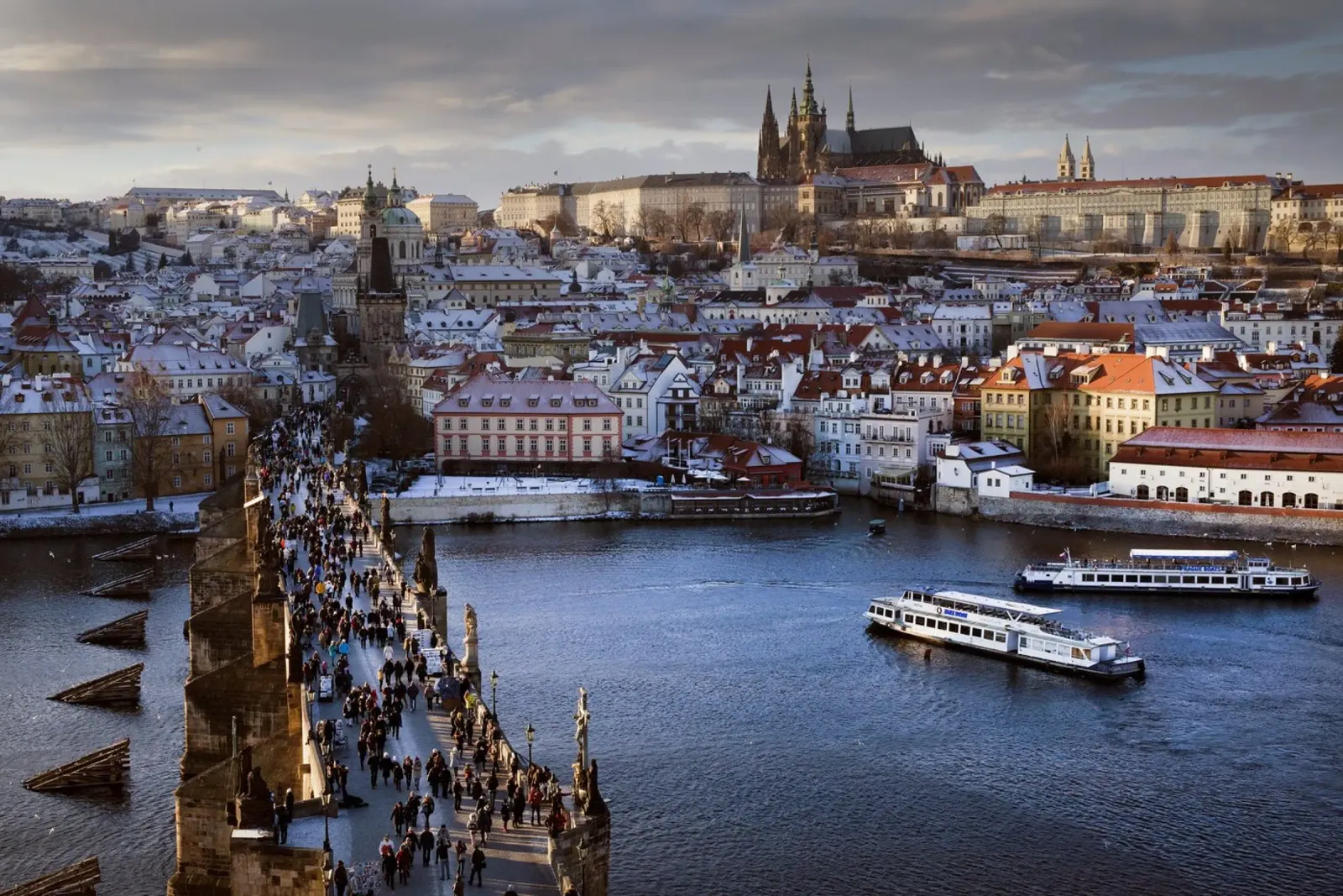 Karlsbrücke Prag, Tschechien Alu-Dibond von art picture