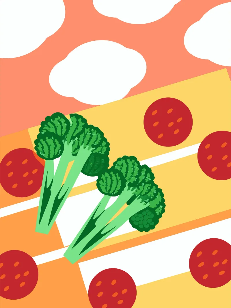 Broccoli Pizza pannello forex da OFFICIAL FRUIT & VEGETABLES