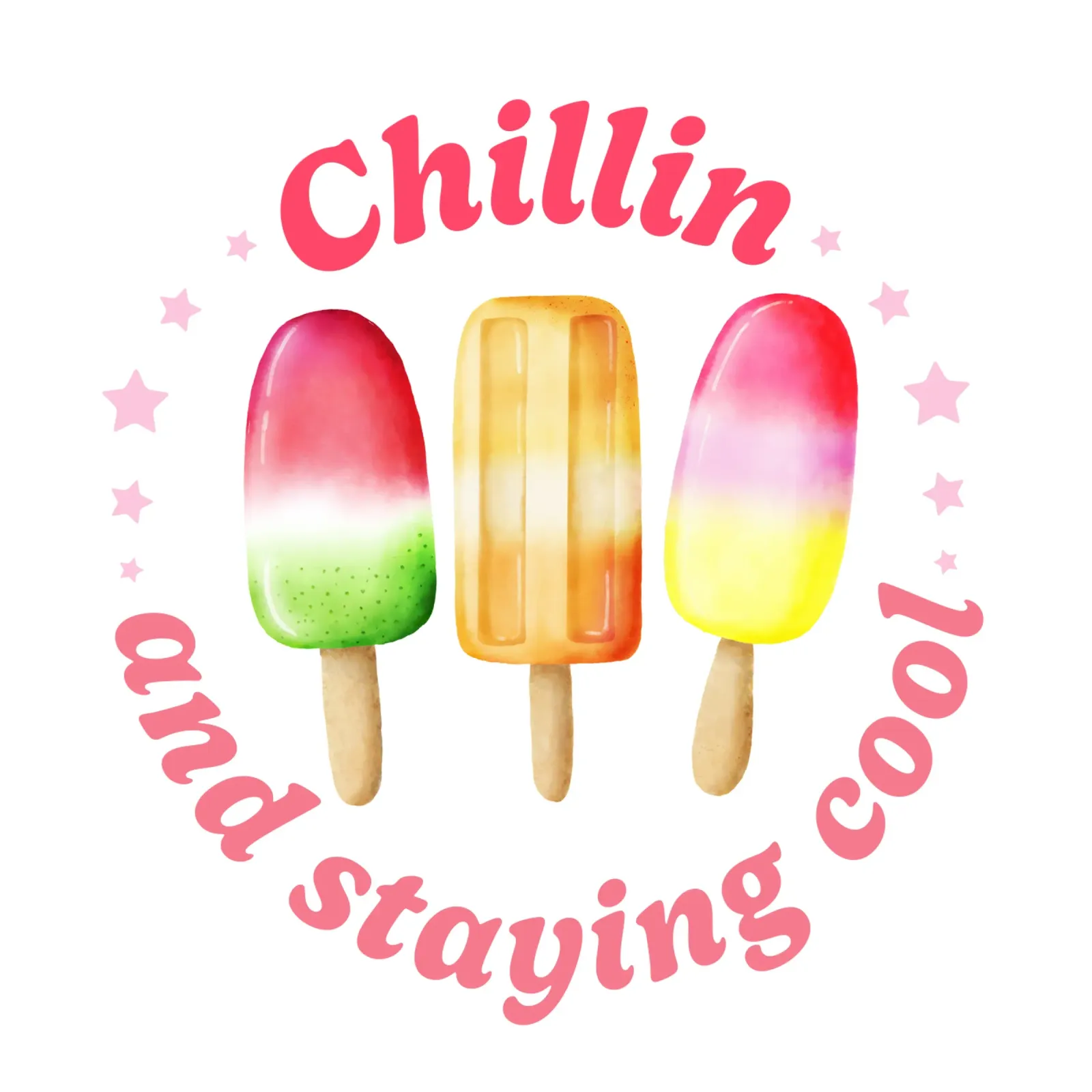 Stare al fresco. Sommer und Eis. pellicola backlit da CalliLetters