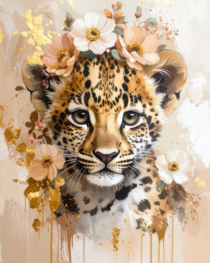 Die verträumte kleine Leopardin Hahnemühle von Katalier (Kids)