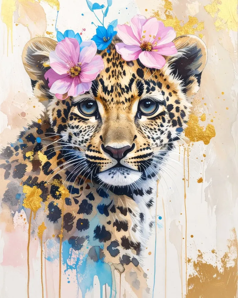 Die verträumte Leopardin Hahnemühle von Katalier (Kids)