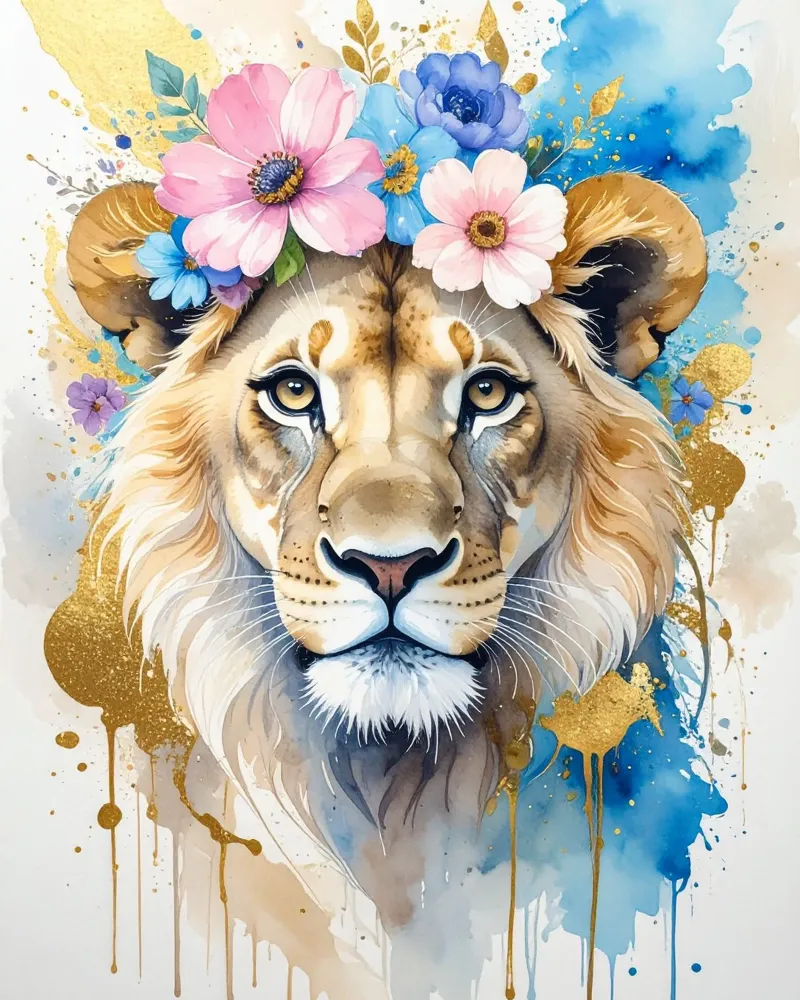 Il leone sognatore carta hahnemühle da Katalier (Kids)