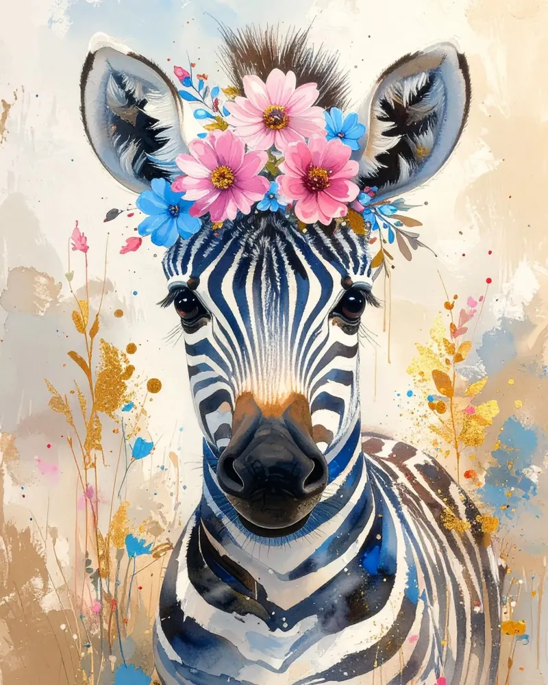 Das verträumte Zebra Hahnemühle von Katalier (Kids)