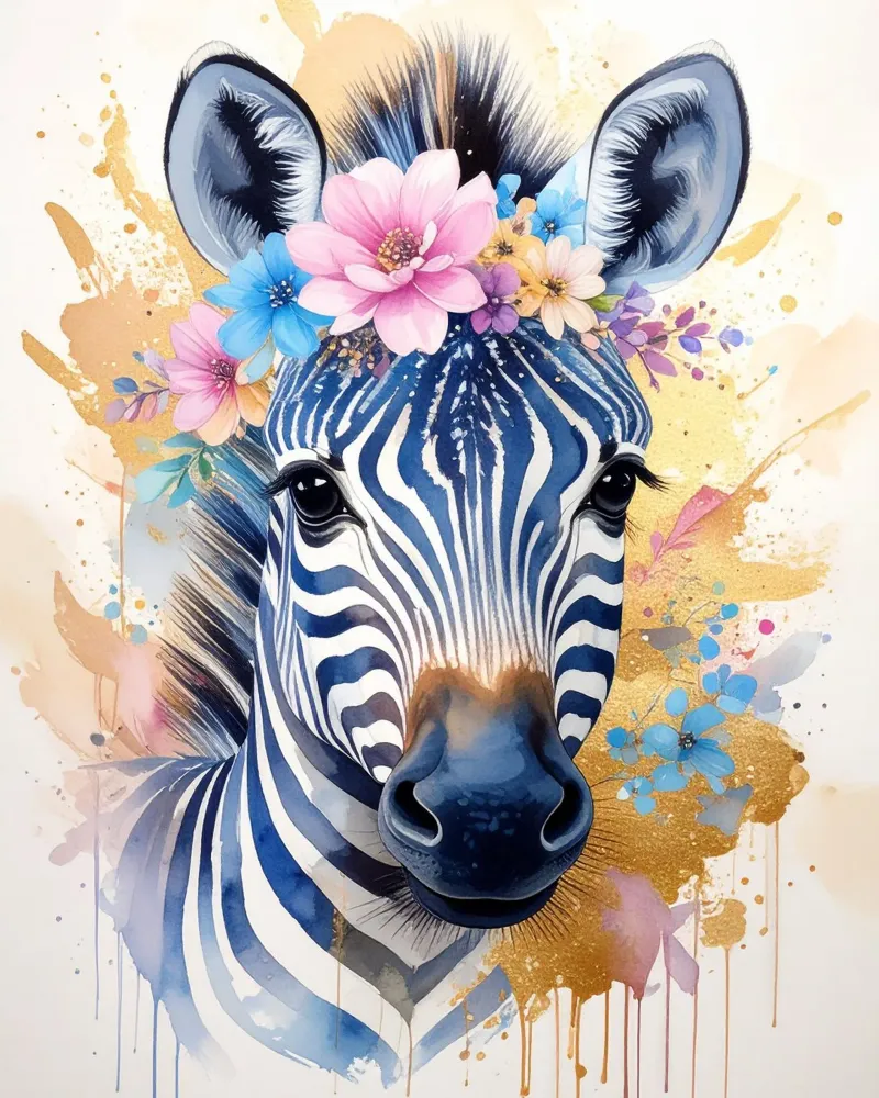 Das verträumte Zebra Hahnemühle von Katalier (Kids)