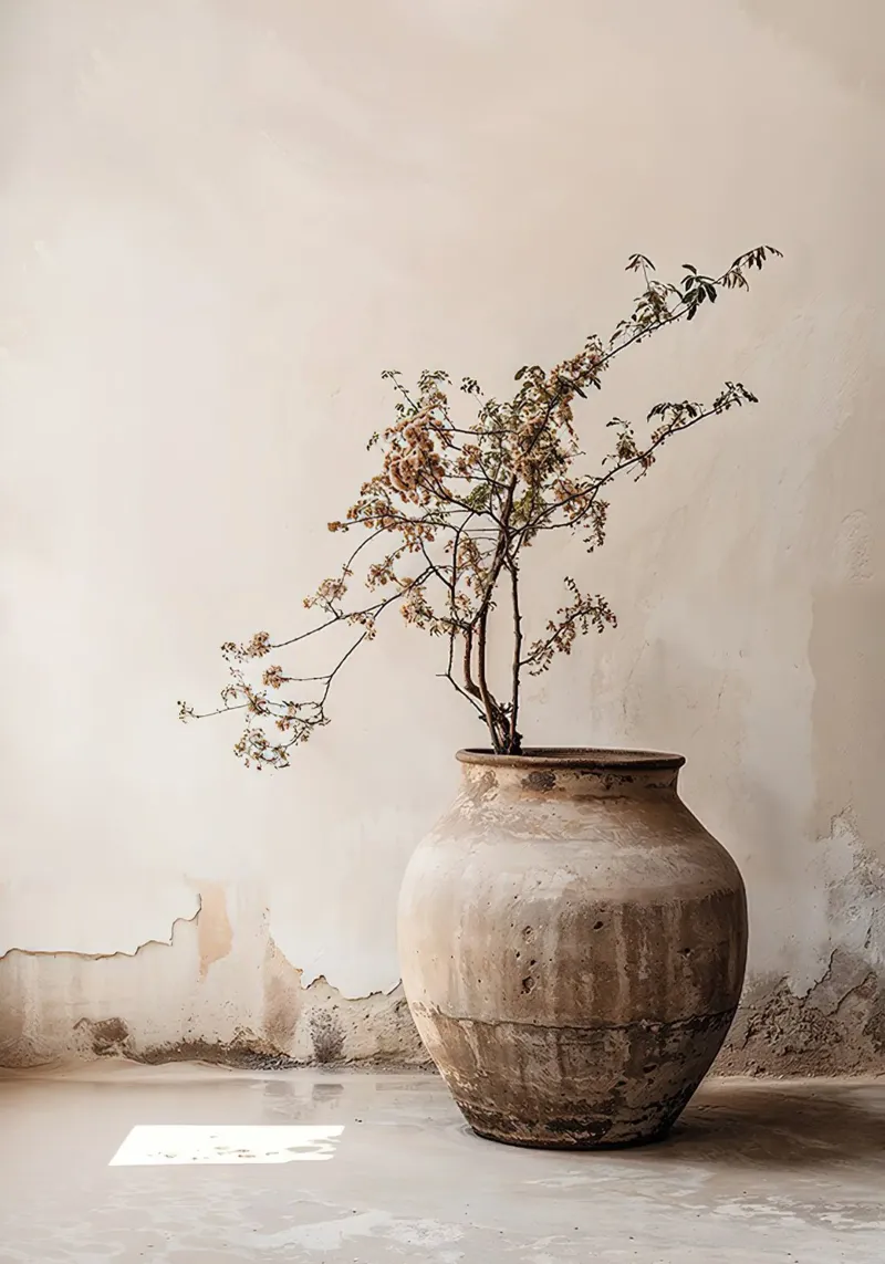 Vaso di fiori Boho n. 2 poster con telaio in alluminio da Sowa Studio