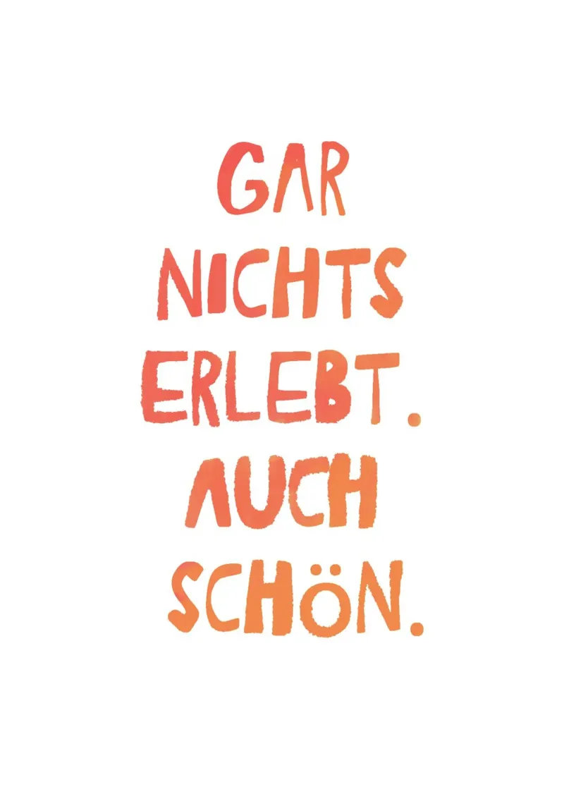 Gar Nichts Erlebt pellicola backlit da Attaboy Dsgn