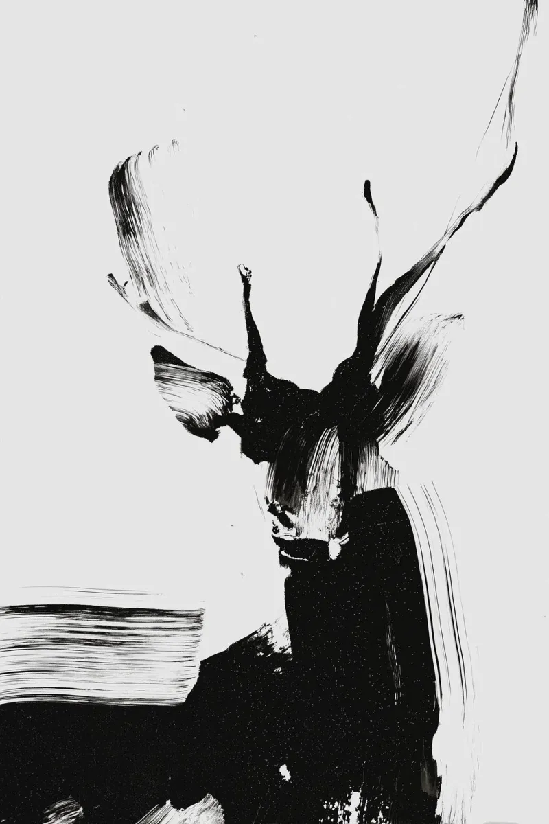 Abstract Deer No 01 plexiglass da treechild