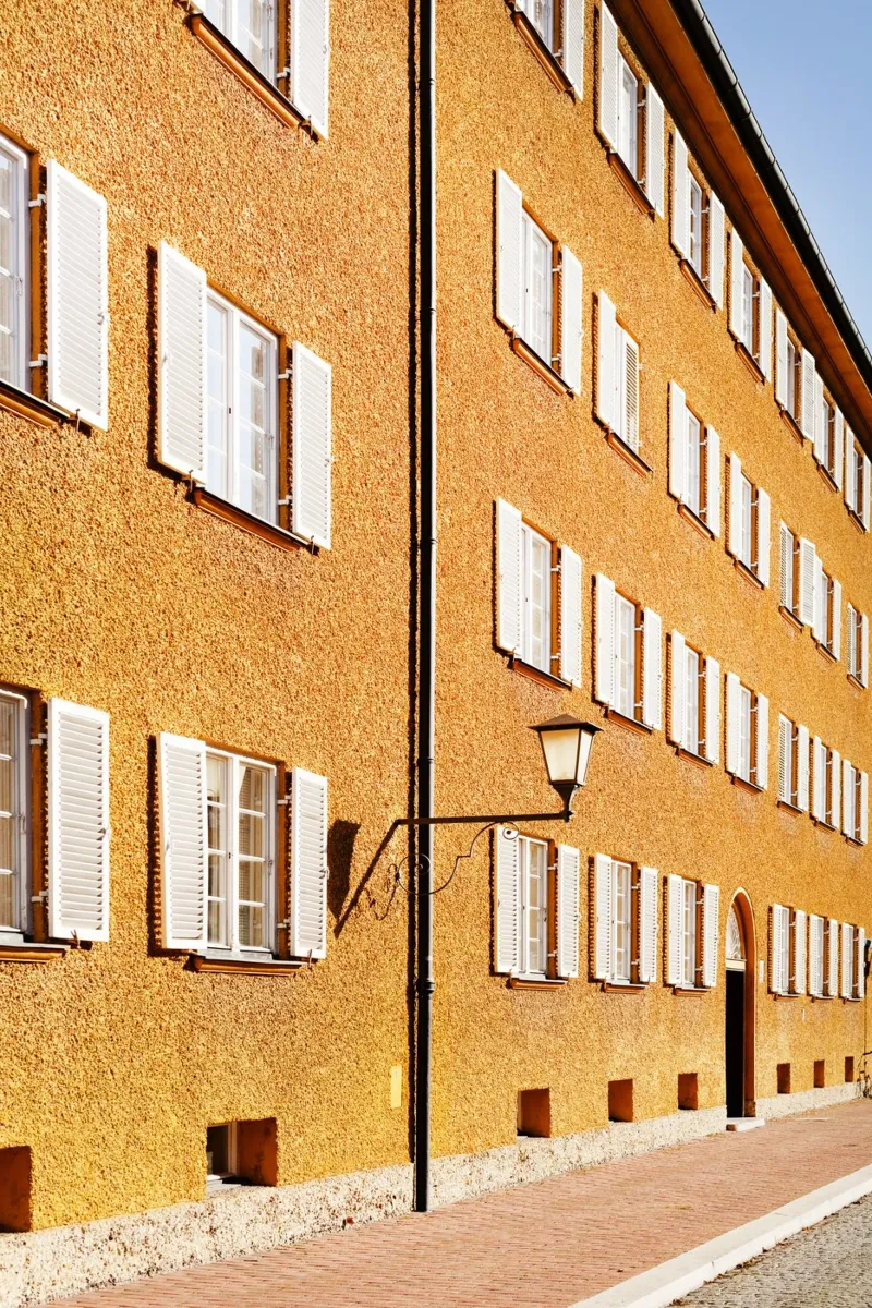 Quartiere Borstei Monaco di Baviera pellicola backlit da Borstei München