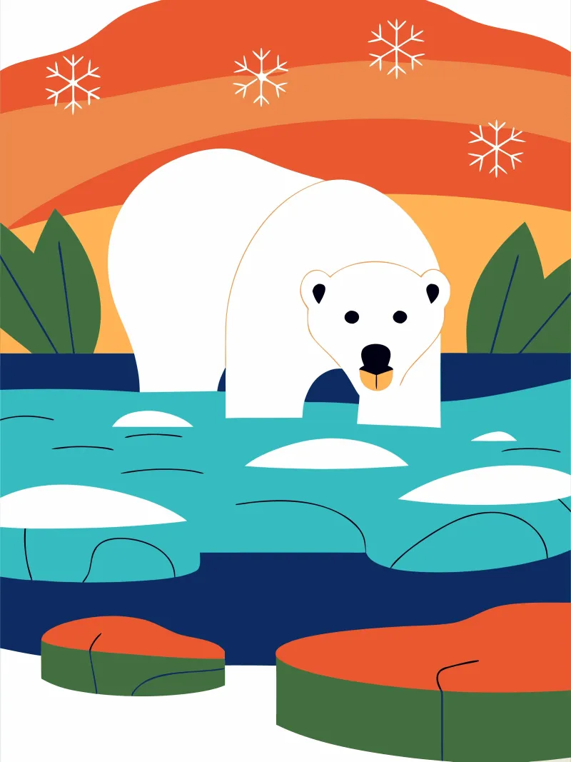 Orsi polari in inverno pannello forex da PROTECT ANIMALS
