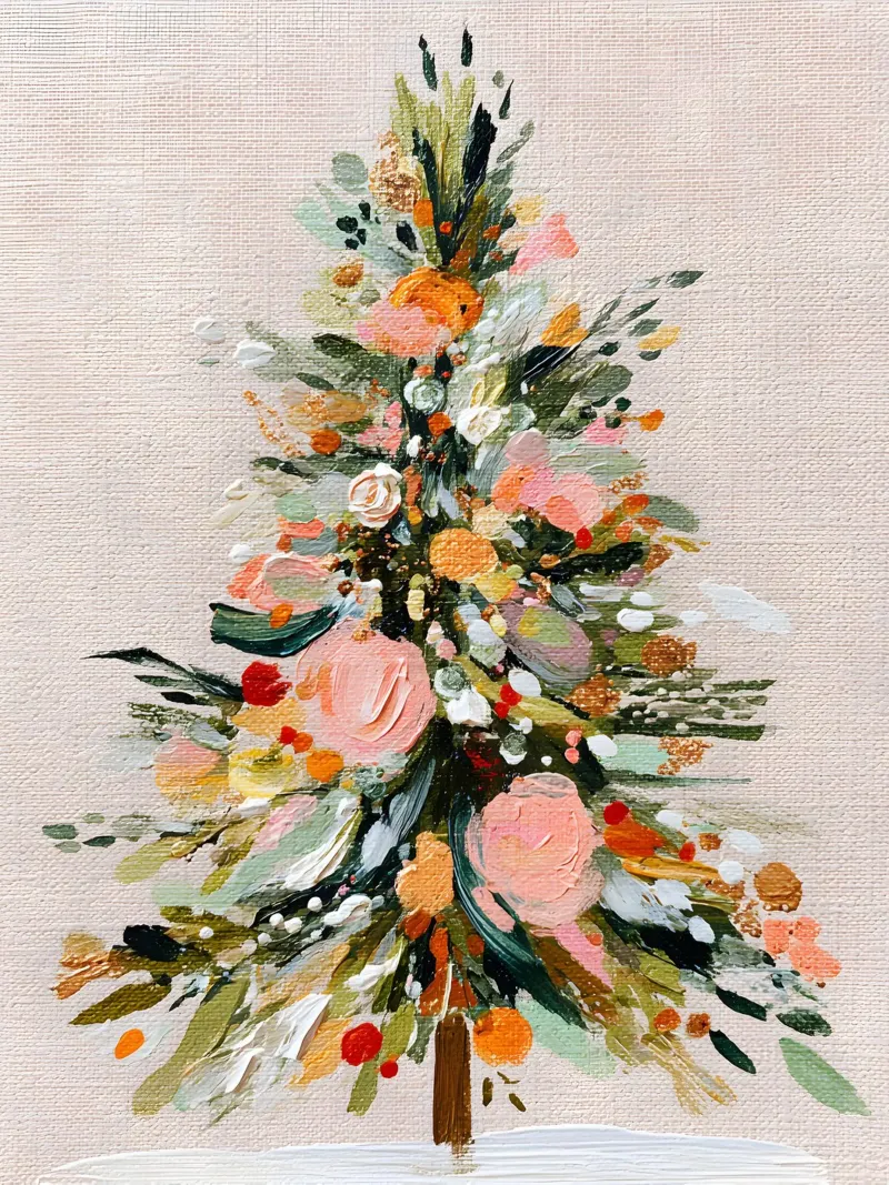Rosy Evergreen Glow carta hahnemühle da velvetwinterstudio
