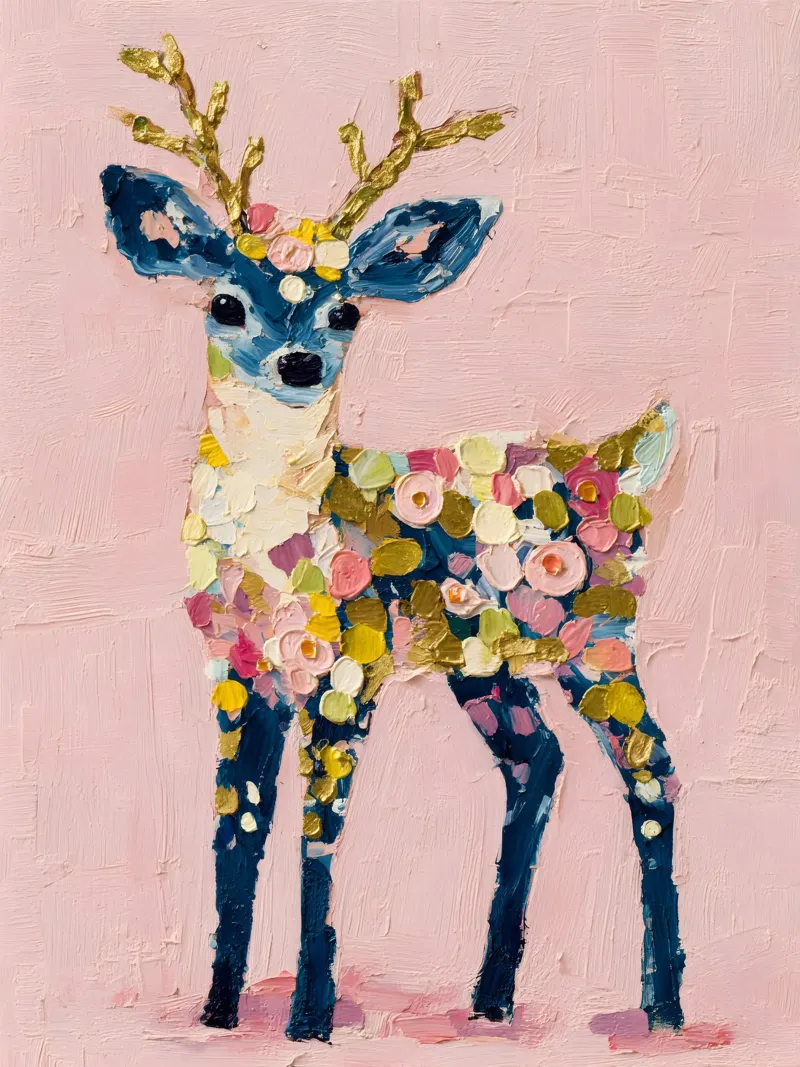 Confetti Reindeer hahnemühle de velvetwinterstudio