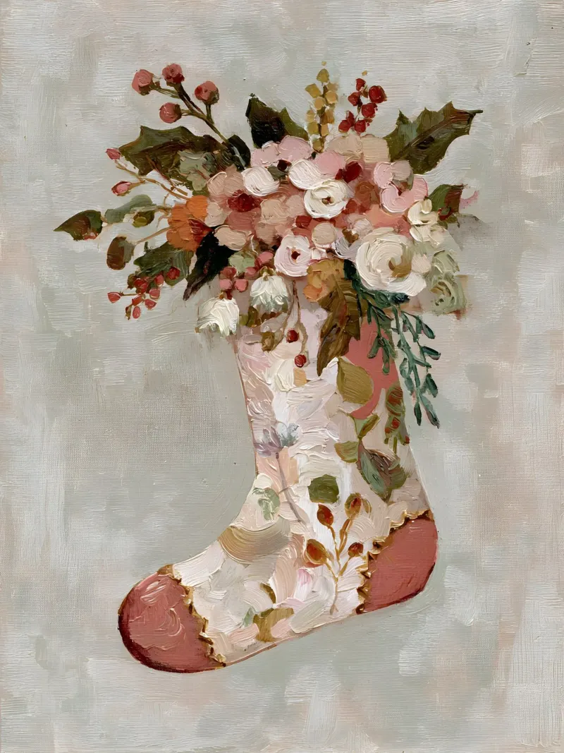 Stocking of Blooms poster da velvetwinterstudio