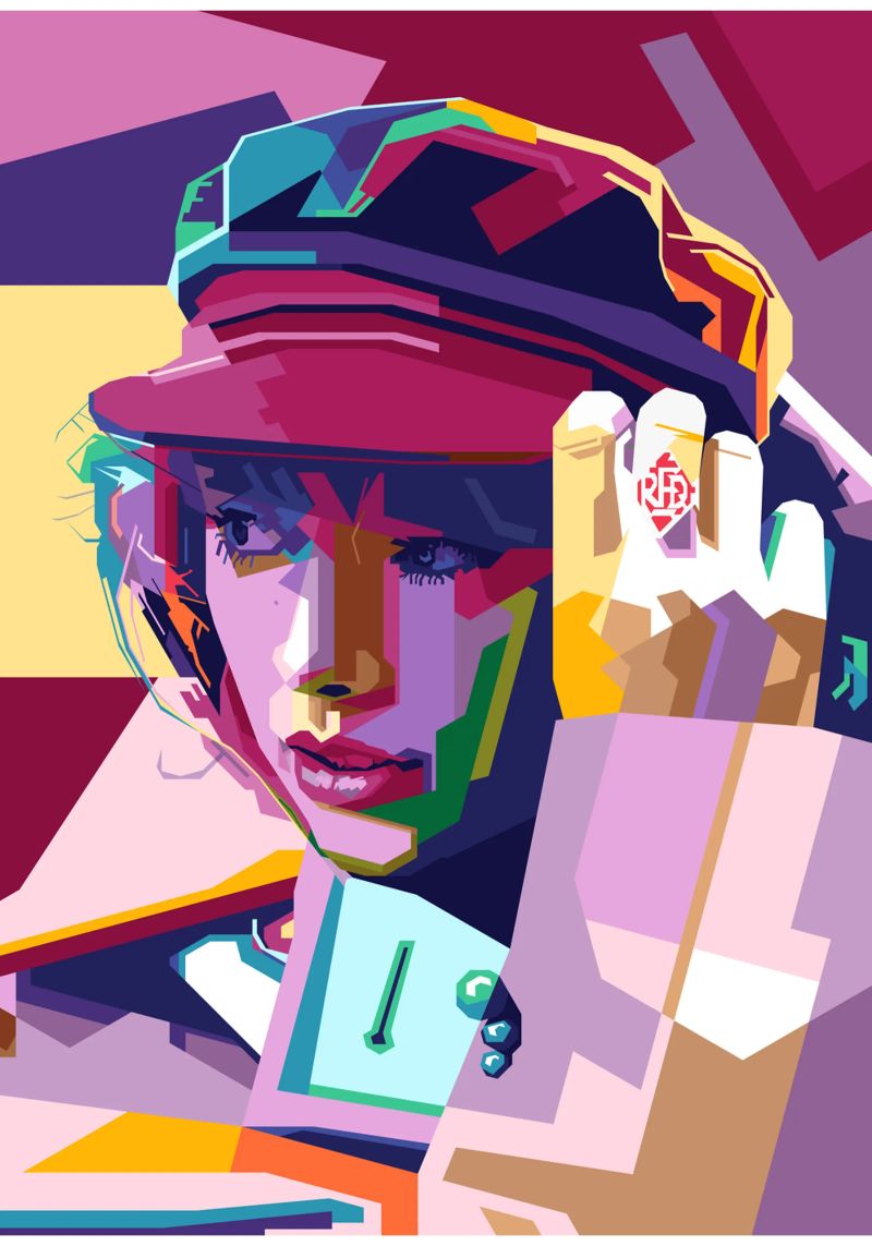Taylor Swift WPAP Stile pop art poster da SW Artwork