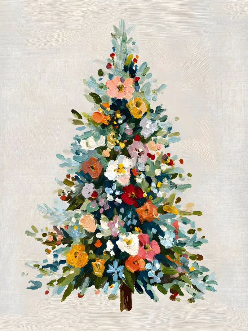 Festive Bloom Tree plexiglass da velvetwinterstudio