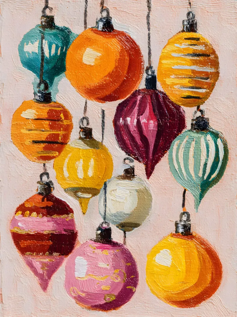 Retro Ornament Glow alluminio dibond da velvetwinterstudio