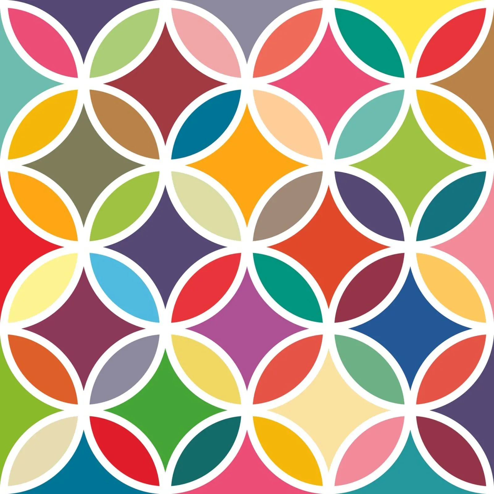 Retro Bloom Art - Un estallido de alegría colorida metacrilato de JaySan Studio