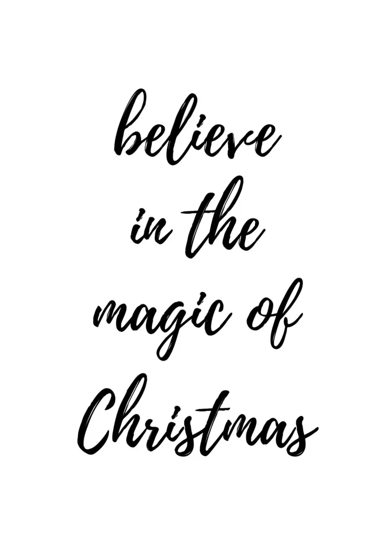Believe in the magic of Christmas pellicola backlit da HolidaysCandyWalls