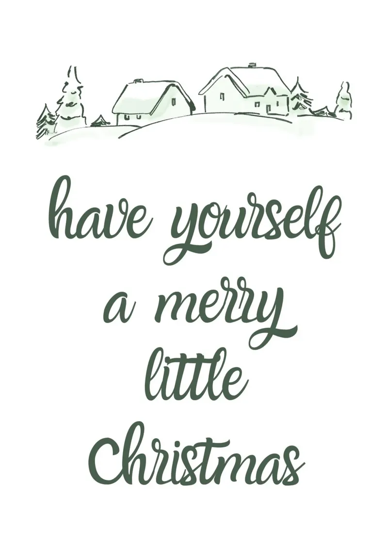 Have yourself a merry little Christmas carta hahnemühle da HolidaysCandyWalls