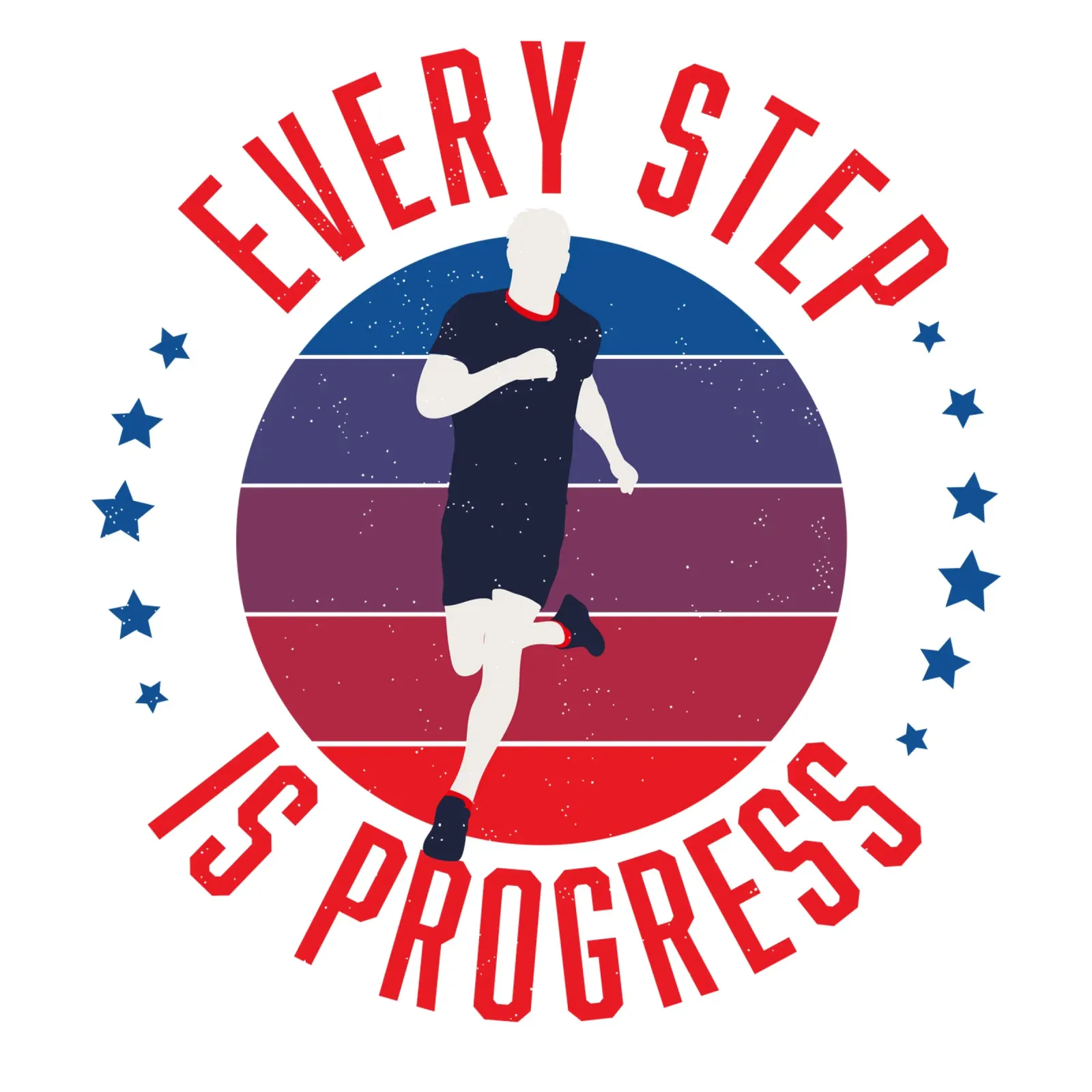 Ogni passo significa progresso. Slogan motivazionale alluminio dibond da CalliLetters