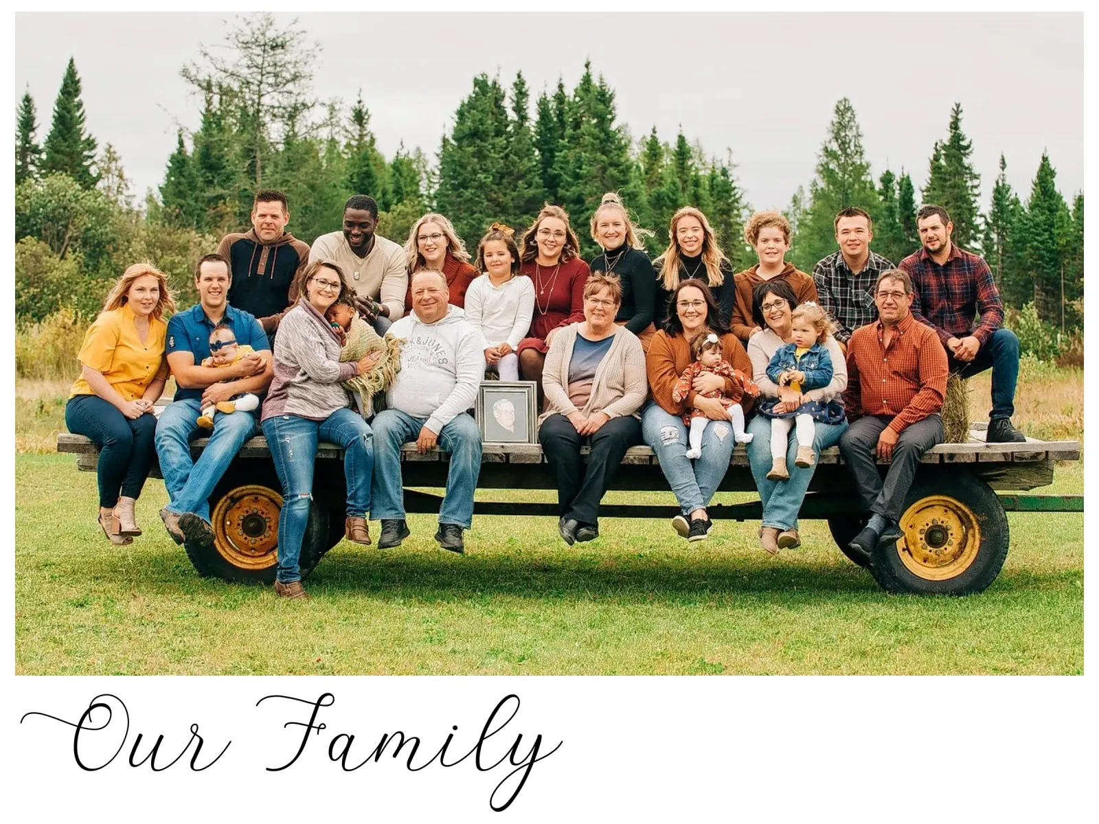 Personalized Our Family Custom Photo canvas with Floater frame by Shark Printables