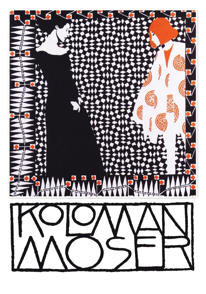 Koloman Moser Art alluminio dibond da EverLuvv Studio