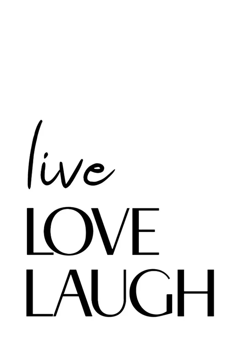 Vivere, amare, ridere plexiglass da Reece Scott