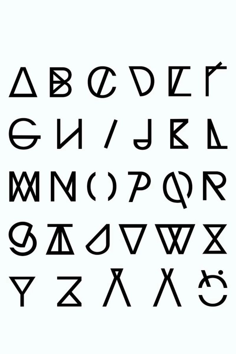 Graphic Alphabets pellicola backlit da RK Design