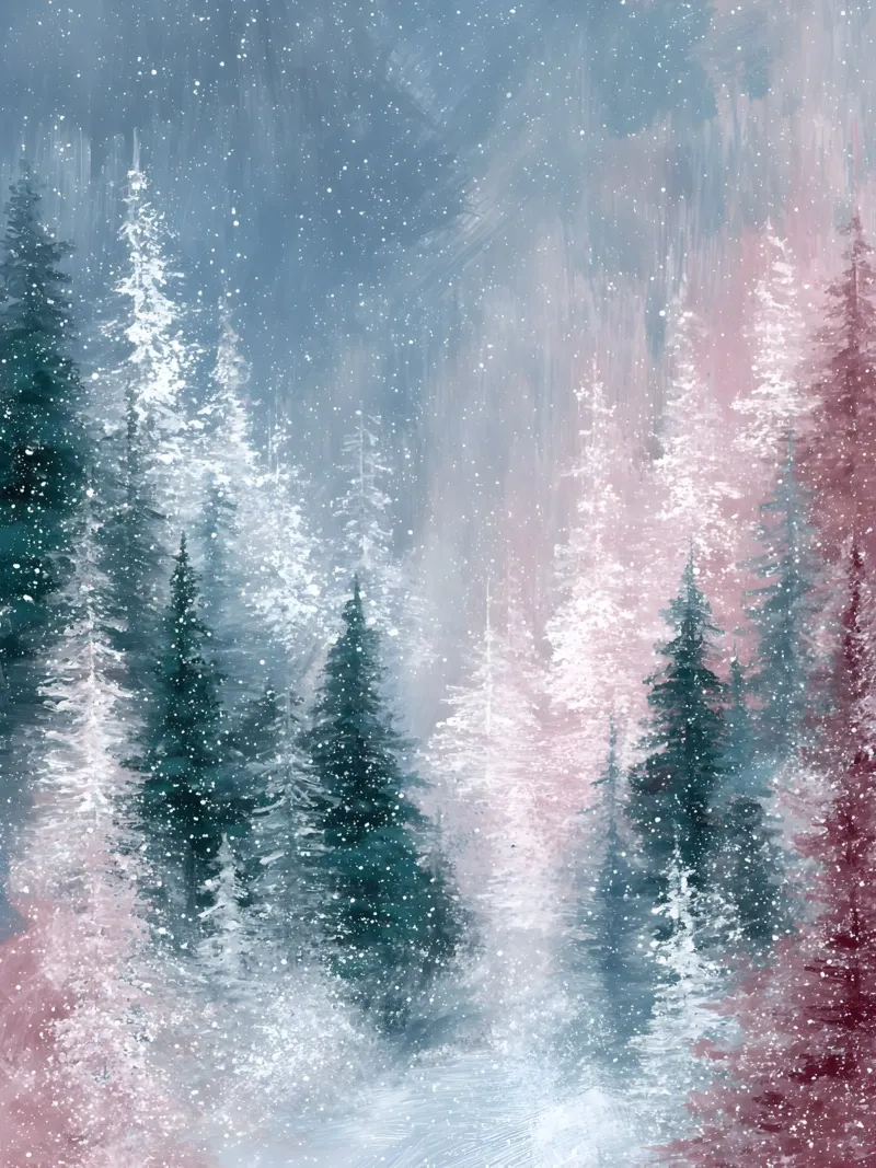 Frosted Pines alluminio dibond da velvetwinterstudio