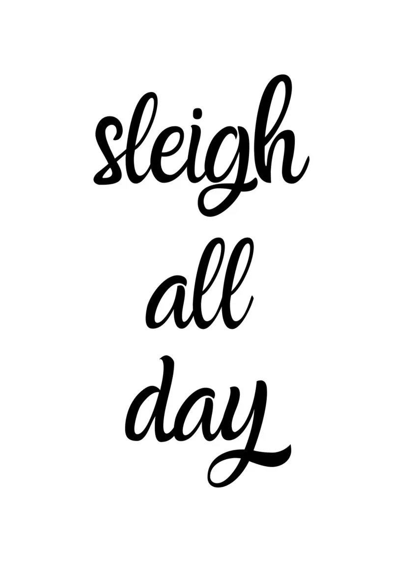 Sleigh all day carta hahnemühle da HolidaysCandyWalls