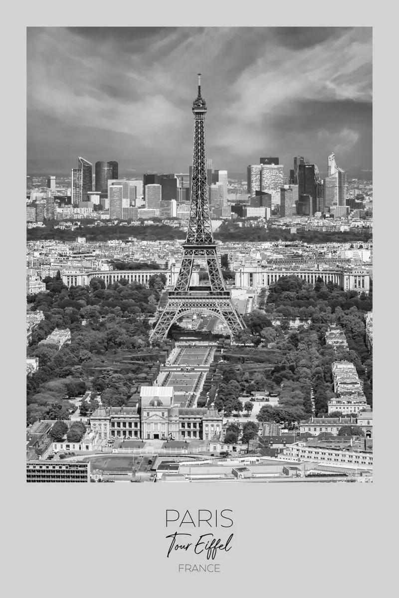 In primo piano: PARIGI Vista della Torre Eiffel pannello forex da Melanie Viola
