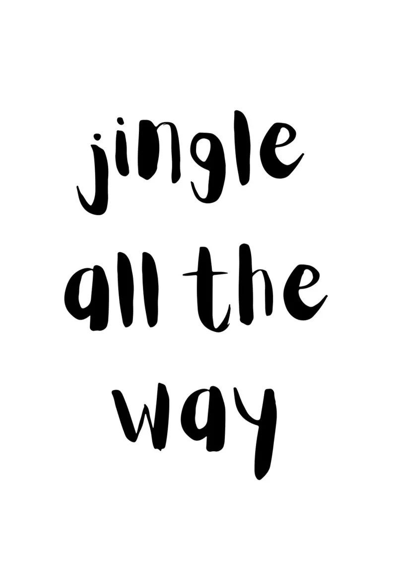 Jingle all the way hahnemühle van HolidaysCandyWalls