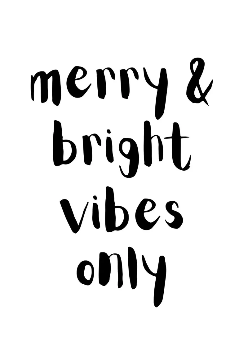 Merry & bright vibes only tela da HolidaysCandyWalls
