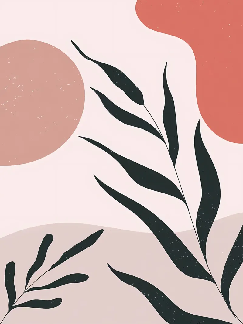 Abstrakte Minimal Boho Kunst Hahnemühle von Locquinn Fuller